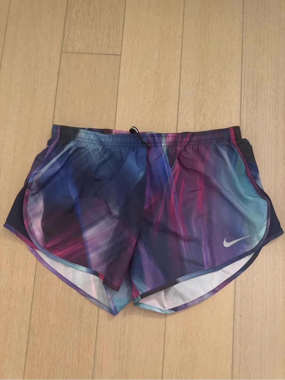 Nike Women's Blue & Purple Gradient Athletic Shorts